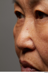 Face Mouth Nose Skin Woman Asian Slim Wrinkles Studio photo references